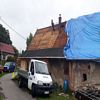 Oprava sedlové střechy - plech SATJAM, Trutnov - při realizaci