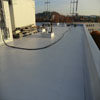 Hydroizolace střechy panelového domu (při realizaci)