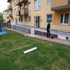 Oprava terasy a pokládka dlažby, Praha - při realizaci